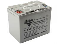 Свинцово-кислотный тяговый гелевый аккумулятор RuTrike 6-EVF-80 (12V80A/H C3)