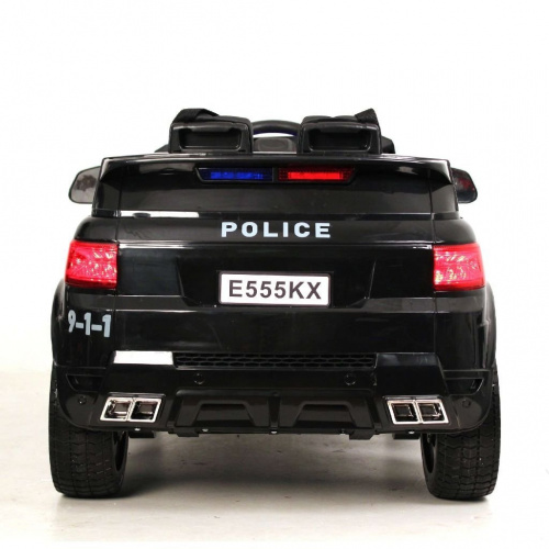 Детский электромобиль E555KX Police черный