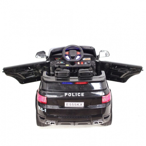 Детский электромобиль E555KX Police черный